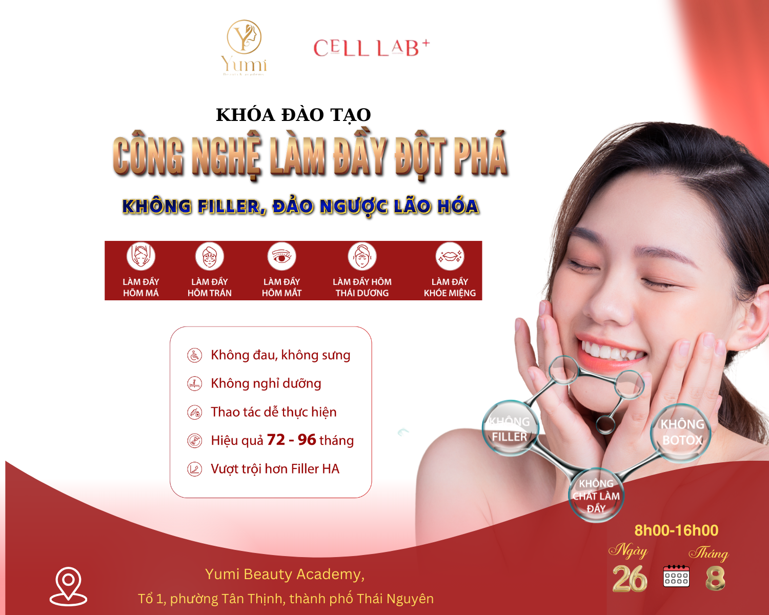 SỰ KIỆN WORKSHOP CHIA SẺ CÔNG NGHỆ PREMIUM FILLX - ĐẢO NGƯỢC LÃO HÓA TẠI YUMI SPA THÁI NGUYÊN 